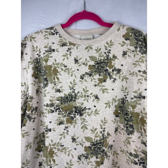 Classic Elements Floral Pattern Sweatshirt - Picture 2 of 5